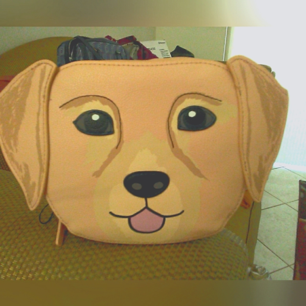 BNWOT COSMETICS BAG BY VERA BRADLEY (GOLDEN RETRIEVER) 7.5 X 6 X 3 APPROX 🐕🐕
